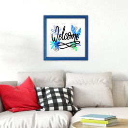 Wallity Cuadro Decorativo Enmarcado Multicolor 32 x 32 cm
